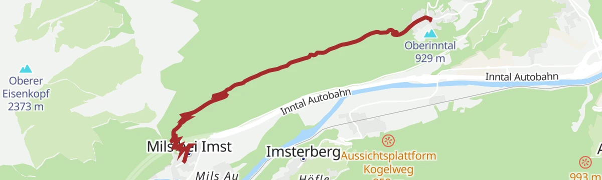 Route map: Milsbergsteig